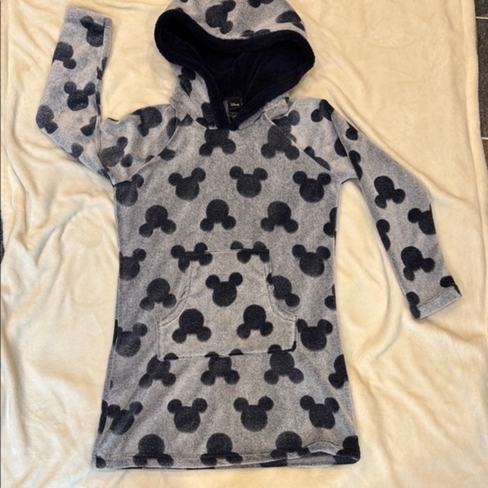 Disney Parks Gray and Blue Mickey Mouse Hoodie Size Small